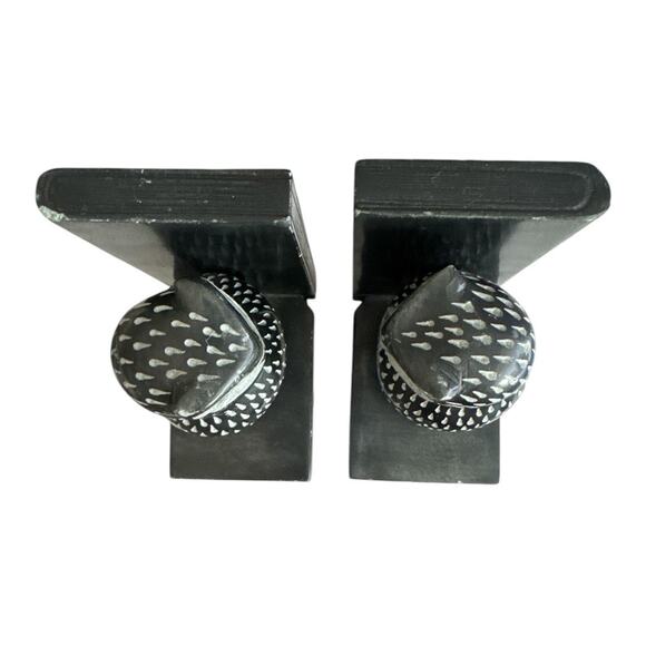 Vintage Hand Carved Soapstone Owl Bookends Set of 2 - Picture 7 of 10